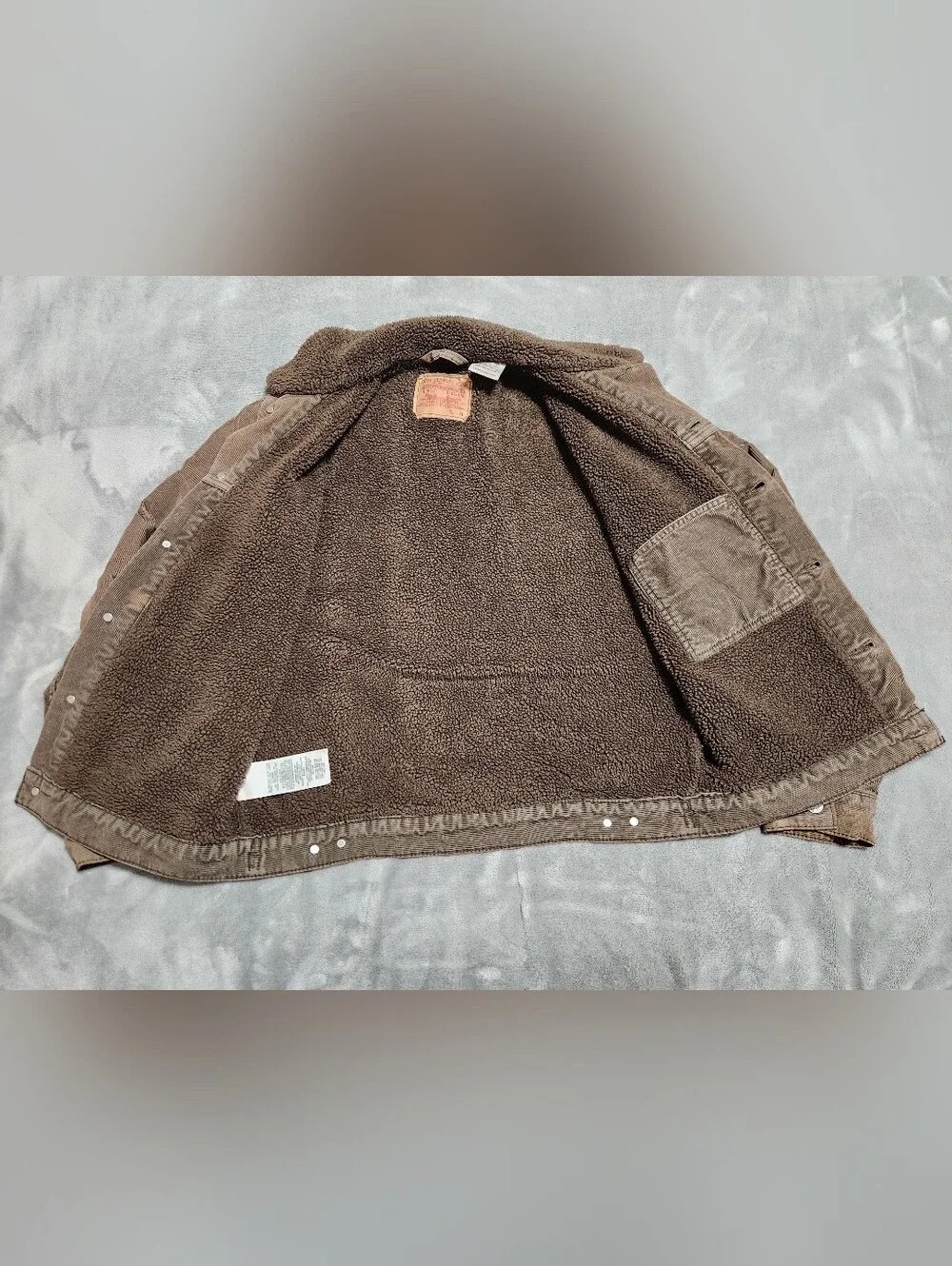 Levi's Brown Corduroy Sherpa Trucker Jacket M